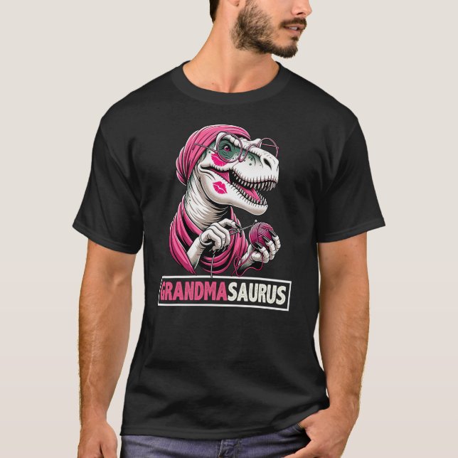 Grandmasaurus - Funny Dinosaur T-rex Mother's Day  T-Shirt (Vorderseite)