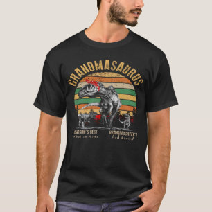 Grandmasaurus Grandsonu2019s Bester Partner in Cri T-Shirt