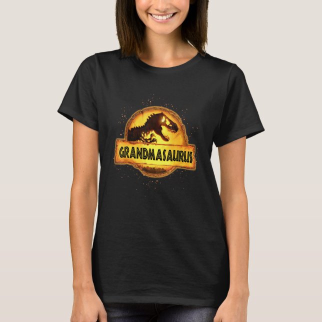 Grandmasaurus Niedlich für Oma Liebe Rex Dinosauri T-Shirt (Vorderseite)