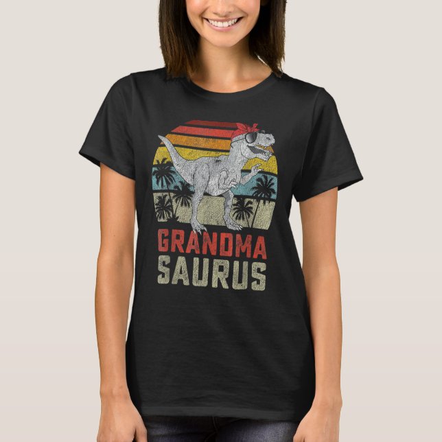 Grandmasaurus Rex Dinosaurier Oma Saurus Familie M T-Shirt (Vorderseite)