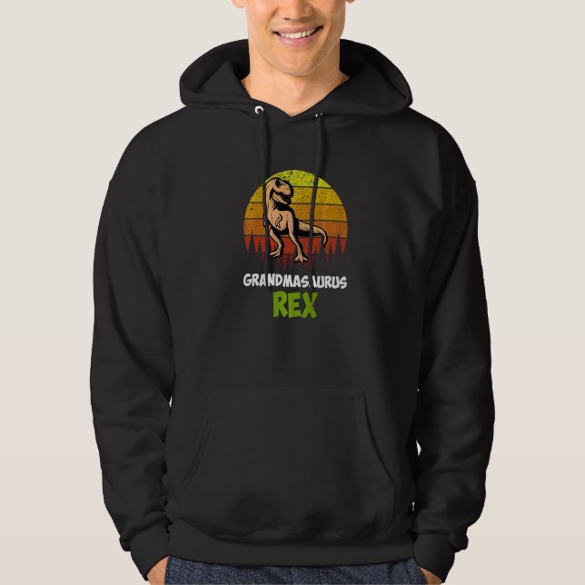 Grandmasaurus Spinosaurus Dinosaur Niedlich Mutter Hoodie (Vorderseite)