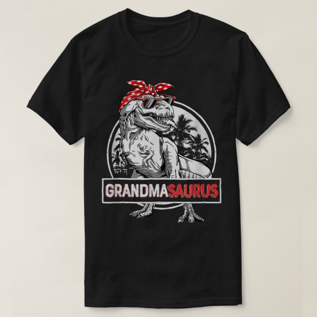 Grandmasaurus T Rex Dinosaurier Oma Saurus Mutter T-Shirt (Design vorne)