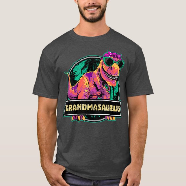 Grandmasaurus T rex Oma Saurus Dinosaurier T-Shirt (Vorderseite)