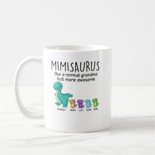 Grandmasaurus und Kinder Personalisiertes Shirt Kaffeetasse