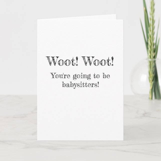 Grandmatt Baby Announccard Ankündigung (Vorderseite)
