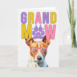 GrandMAW Basenji Dog Funny Grandeltern Day Feiertagskarte