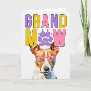 GrandMAW Basenji Dog Funny Grandeltern Day Feiertagskarte
