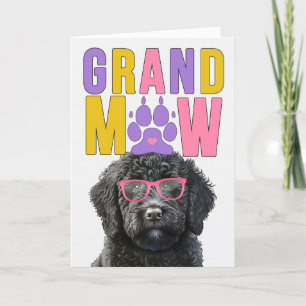 GrandMAW Black Doodle Hund Funny Grandeltern Day Feiertagskarte