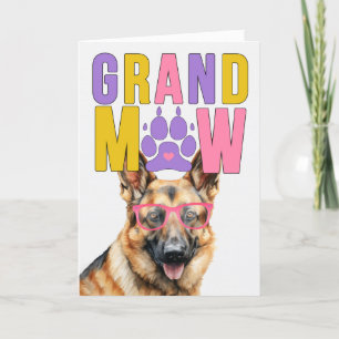 GrandMAW German Shepherd GrandDOG Großeltern Day Feiertagskarte