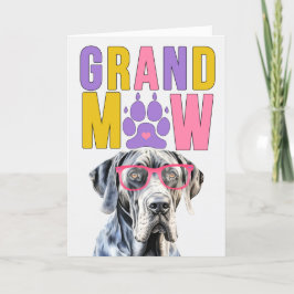 GrandMAW Great Dane GrandDOG Großeltern Day Feiertagskarte
