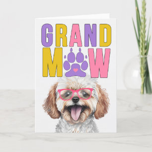 GrandMAW Maltipoo Dog Funny Grandeltern Day Feiertagskarte
