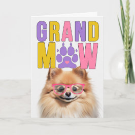 GrandMAW Pomeranian GrandDOG Grandparents Day Feiertagskarte
