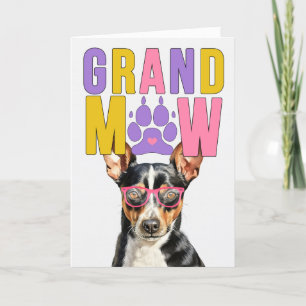GrandMAW Rat Terrier Dog Funny Grandeltern Day Feiertagskarte