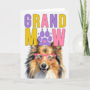 GrandMAW Shetland GrandDOG Großeltern Day Feiertagskarte