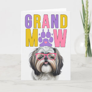 GrandMAW Shih Tzu GrandDOG Großeltern Day Feiertagskarte