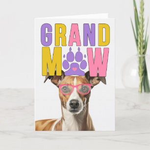 GrandMAW Whippet Hund Funny Grandeltern Day Feiertagskarte