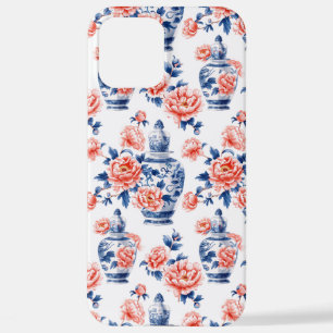 Grandmillenial Chinoiserie Ginger Jar Pink Peonies iPhone 12 Pro Max Hülle