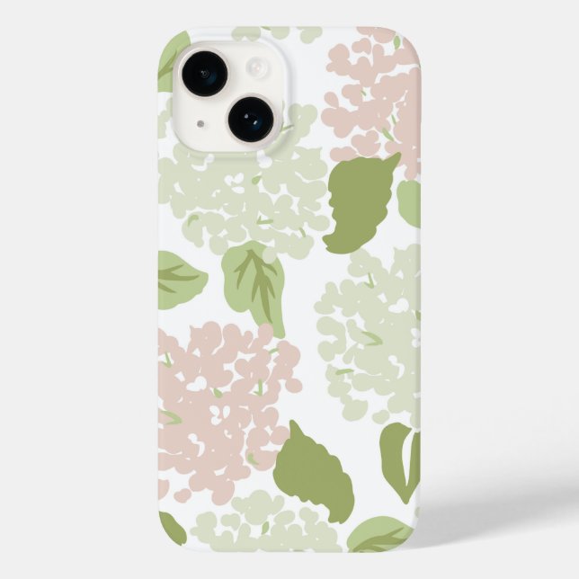 Grandmillenial hübsche, pfeifende Hydrangea Case-Mate iPhone Hülle (Rückseite)