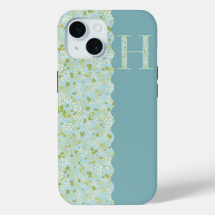 Grandmillenial MONOGRAM H ACQUA KLEINE BLUME Case-Mate iPhone Hülle