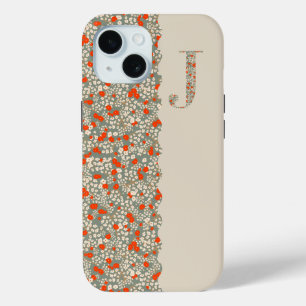 Grandmillenial MONOGRAM I BG RED KLEINE BLUME Case-Mate iPhone Hülle