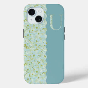 Grandmillenial MONOGRAM U ACQUA KLEINE BLUME Case-Mate iPhone Hülle