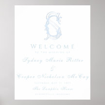 Grandmillennial and Elegante Welcome Sign