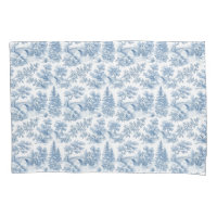 Grandmillennial Blau Toile Landschaft