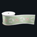 Grandmillennial Christmas Hydrangea Ribbon Red Bow Satinband<br><div class="desc">Handgemalte weiße Hydrangea-Blume mit roten Bögen,  perfekt für Weihnachtsgeschenkverpackungen!</div>