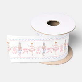 Grandmillennial Christmas Nutcracker Ribbon Satinband
