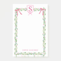 Grandmillennial Evergreen Swag mit Monogram