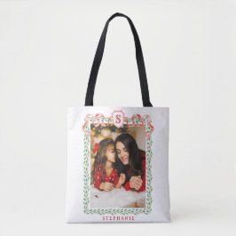 Grandmillennial Holly Christmas Monogram