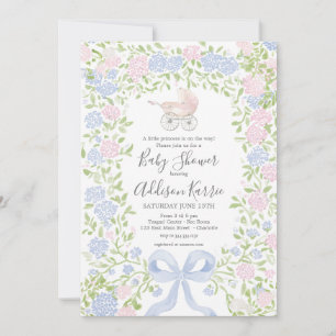 Grandmillennial Kinderwagen-Baby-Shower-Einladung Einladung