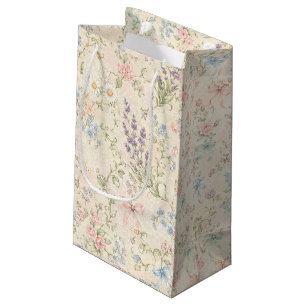 Grandmillennial Pastell-Blumen-Vintage-Landhaus Kleine Geschenktüte