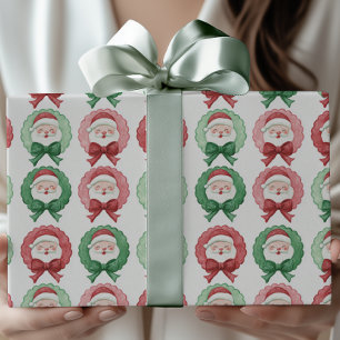 Grandmillennial Preppy Vintag Watercolor Geschenkpapier