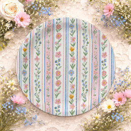 Grandmillennial Vintage Baby Shower Pappteller