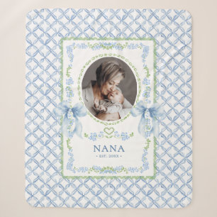Grandmillennial Watercolor Bows Nana Foto Sherpadecke