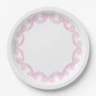 Grandmillennial Watercolor Bows Paper Teller