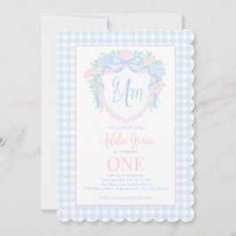 Grandmillennial Watercolor Wappen Einladung