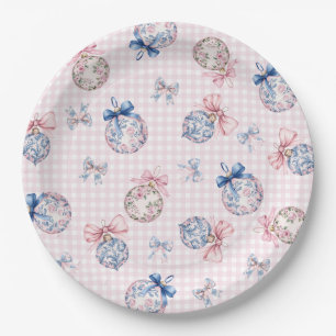 Grandmillennial   Weihnachtsschmuck Pappteller