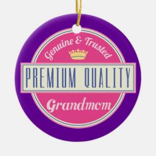 Grandmom (lustiges) Geschenk Keramikornament