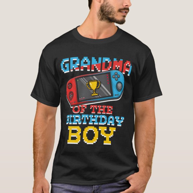 Grandmom Of Gamer Video Game Lover Gamer retro fun T-Shirt (Vorderseite)