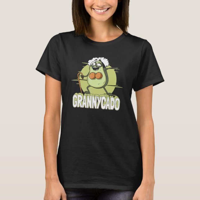Grandmother Avocado Grandmom   Grandparent Granny T-Shirt (Vorderseite)