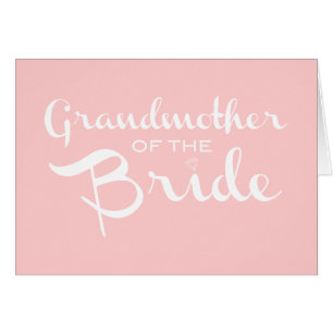 Grandmother of Bride White on Pink