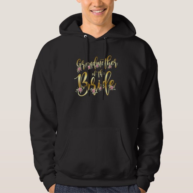 Grandmother of the Bride Bridal Shower Party Trend Hoodie (Vorderseite)