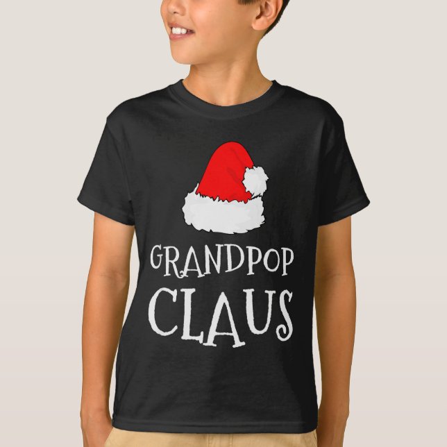 Grandp Claus Christmas Santa's Pajama Family Match T-Shirt (Vorderseite)