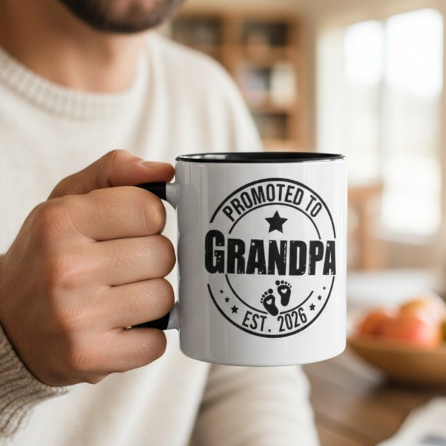 Grandpa Announcement Mug Gift Tasse (Grandpa announcement mug)