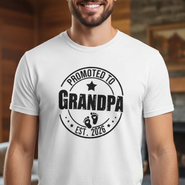 Grandpa Announcement T-Shirt (Grandpa Tshirt)