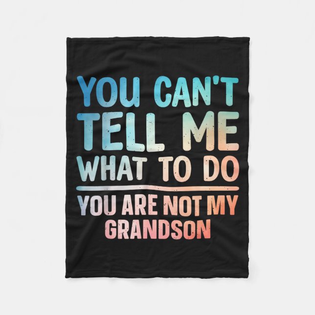 Grandpa Art For Grandfather Papa Pa From Grandkids Fleecedecke (Vorderseite)