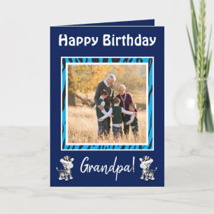 Grandpa Birthday Safari Thema Feiertagskarte