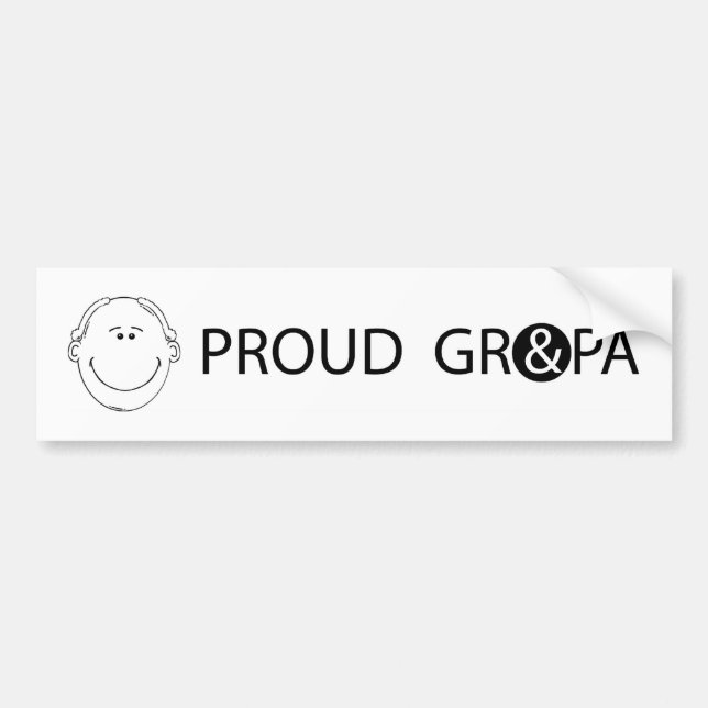 GRANDPA_BUMPER STICKER2 AUTOAUFKLEBER (Vorne)